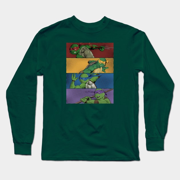 TMNT IDW Long Sleeve T-Shirt by Elisamakesart